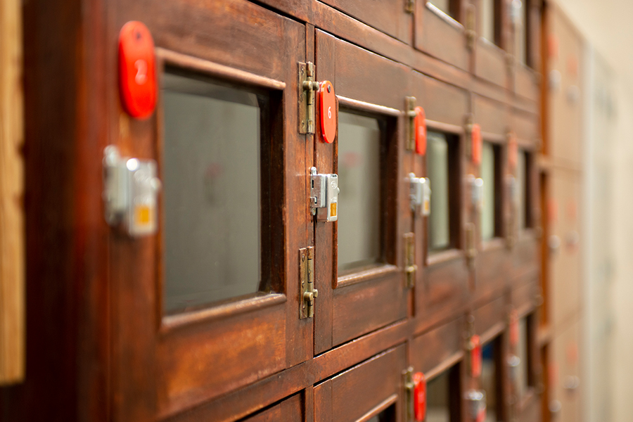 岐阜銭湯組合：鍵付きロッカー