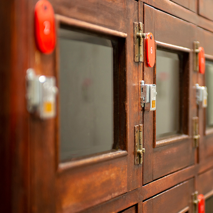 岐阜銭湯組合：鍵付きロッカー